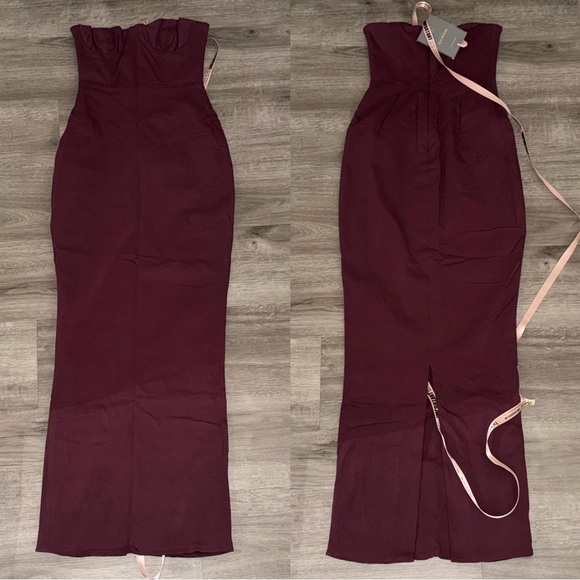 ❤️🔥firm price❤️🔥House of cb LUCIA Grape Strapless Corset Maxi Dress - Picture 7 of 12